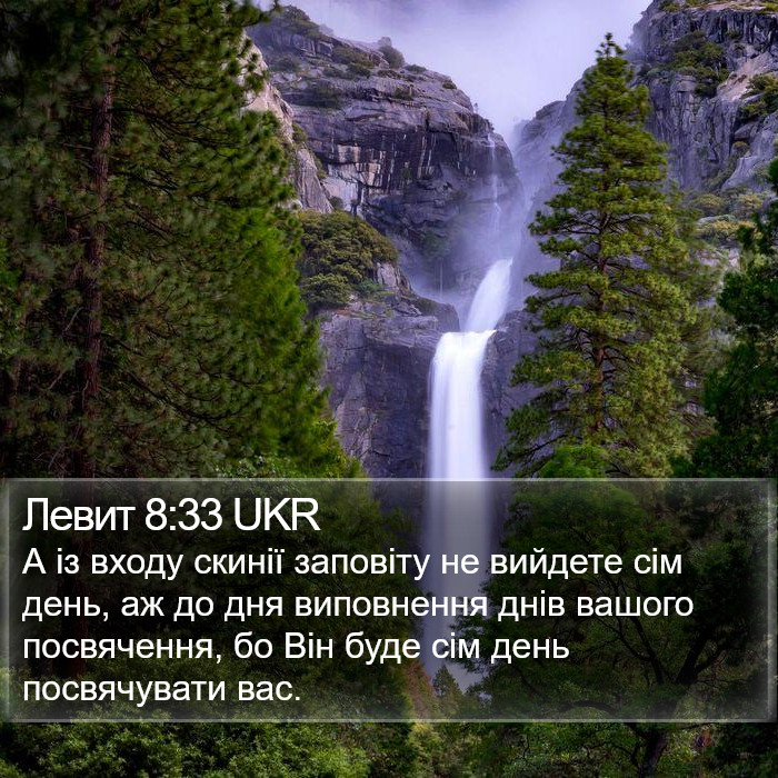 Левит 8:33 UKR Bible Study