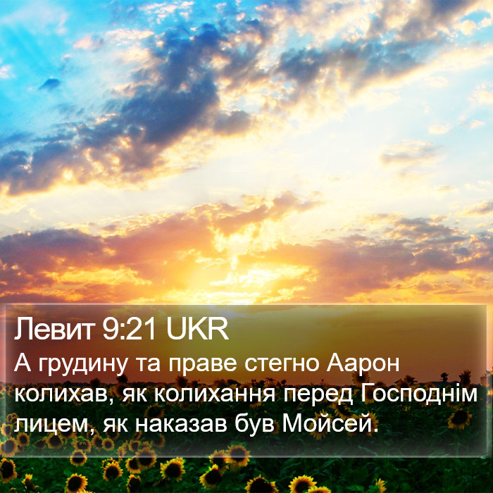 Левит 9:21 UKR Bible Study