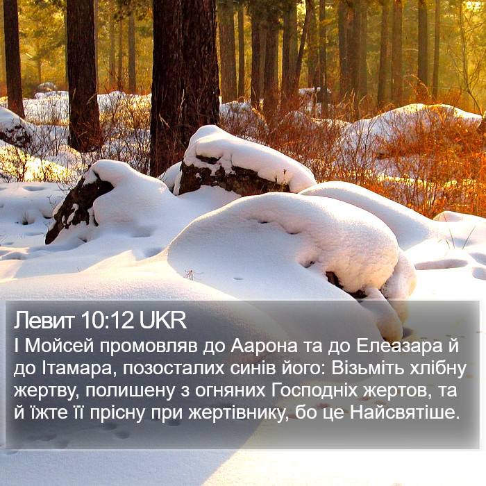 Левит 10:12 UKR Bible Study