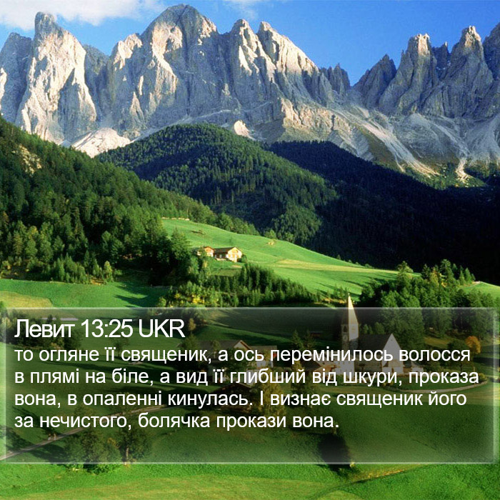 Левит 13:25 UKR Bible Study