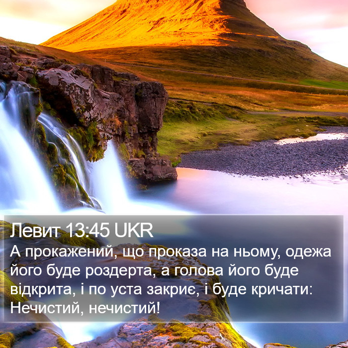 Левит 13:45 UKR Bible Study