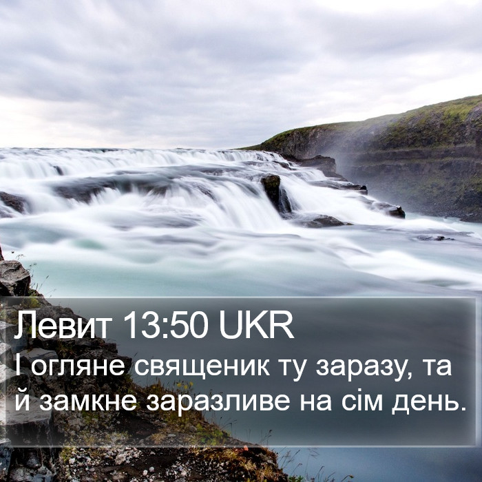 Левит 13:50 UKR Bible Study