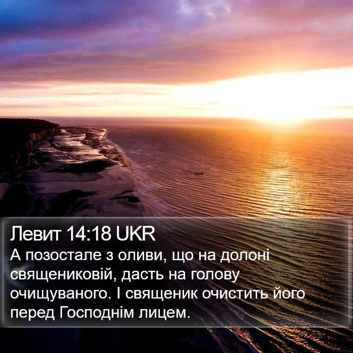 Левит 14:18 UKR Bible Study