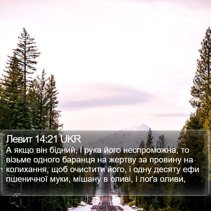 Левит 14:21 UKR Bible Study