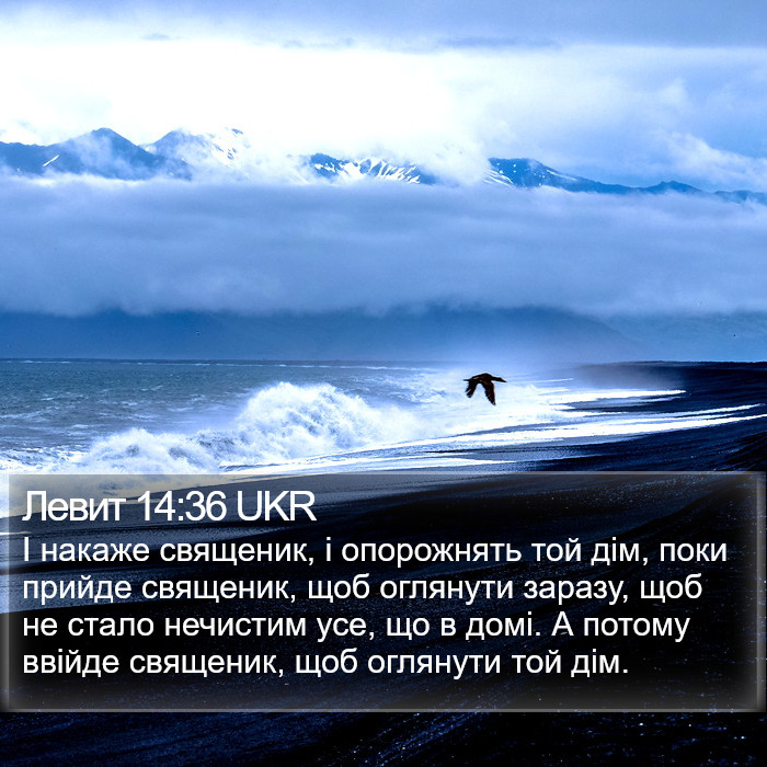 Левит 14:36 UKR Bible Study