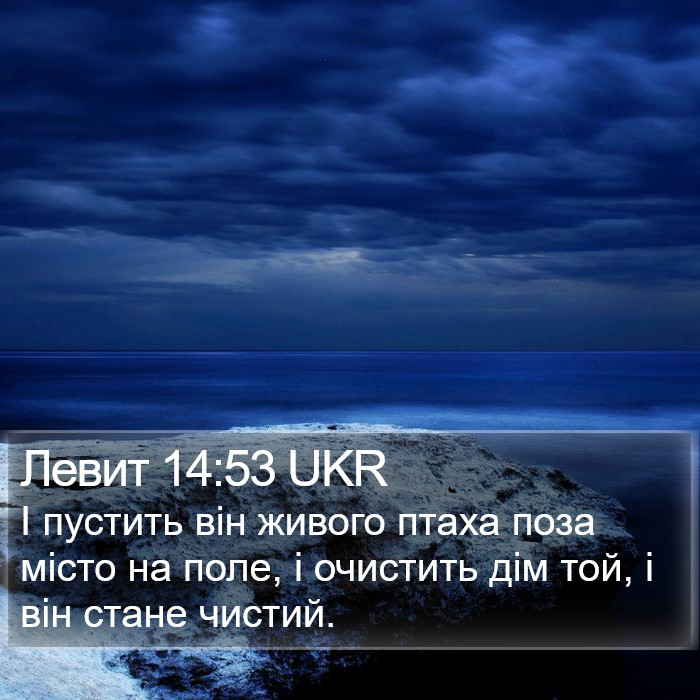 Левит 14:53 UKR Bible Study