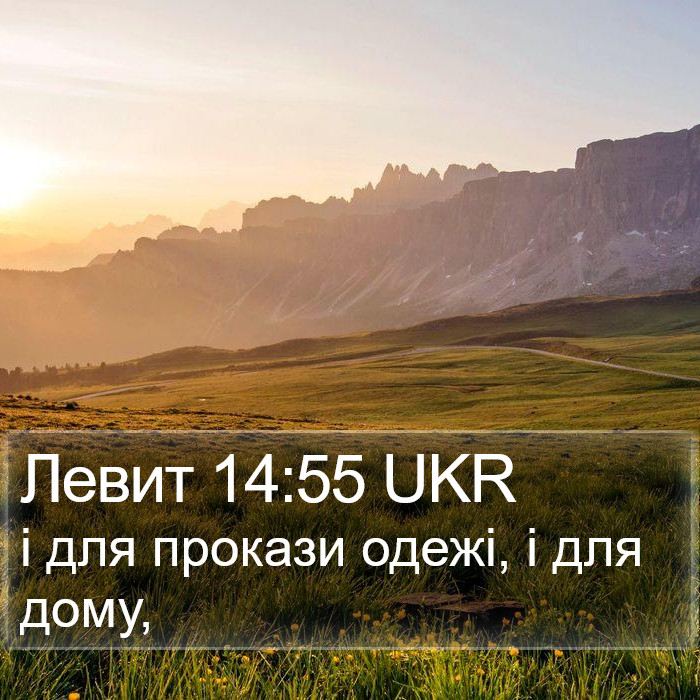 Левит 14:55 UKR Bible Study