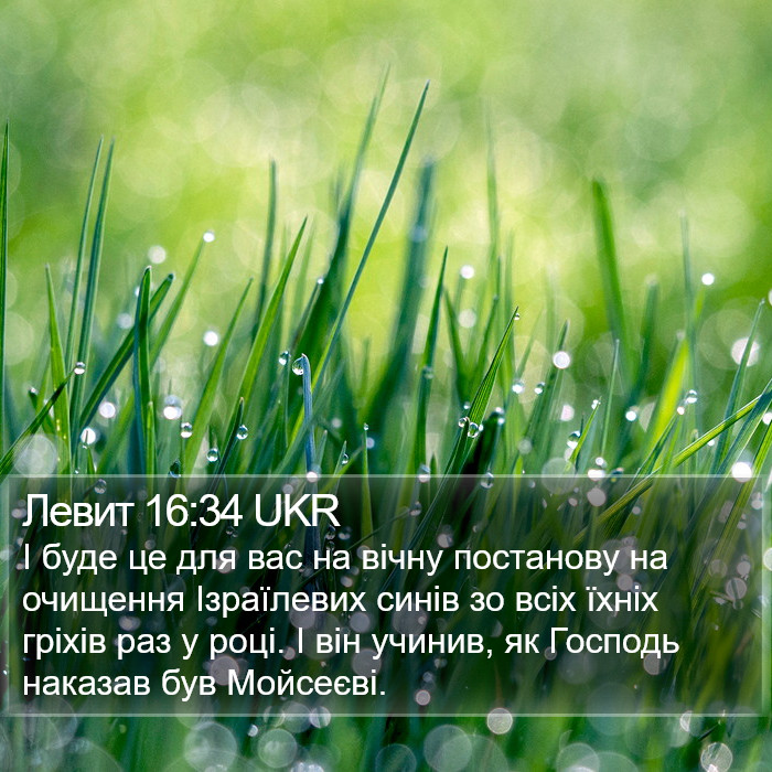 Левит 16:34 UKR Bible Study