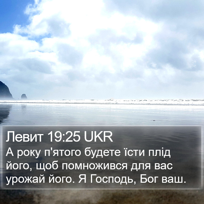 Левит 19:25 UKR Bible Study