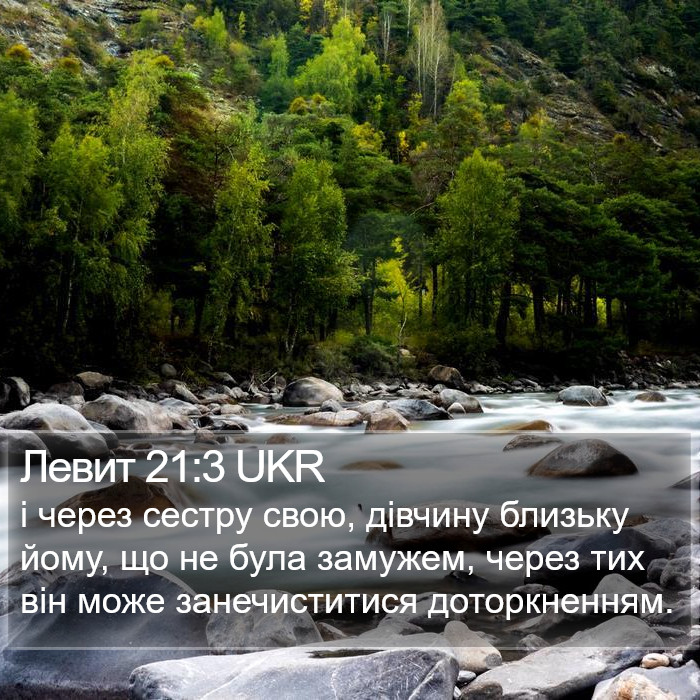 Левит 21:3 UKR Bible Study