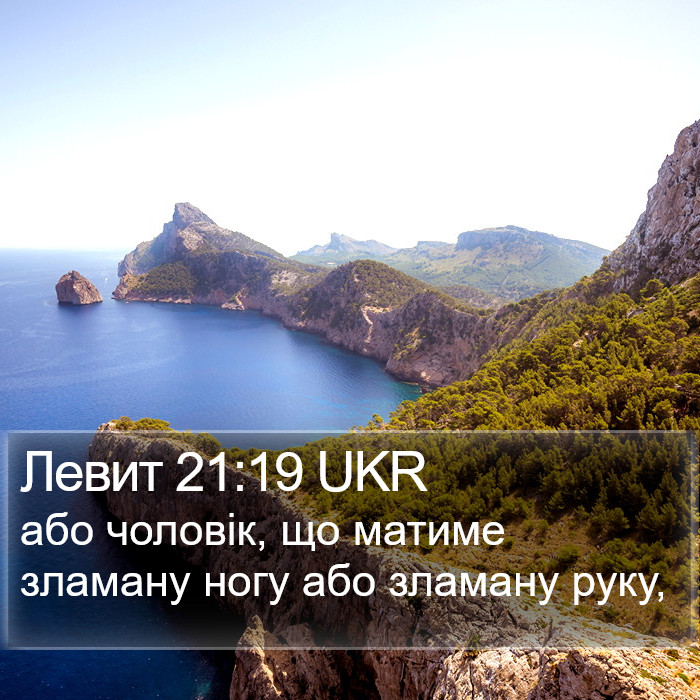 Левит 21:19 UKR Bible Study