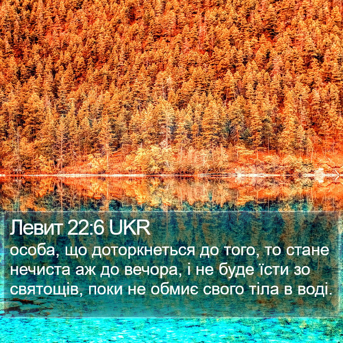 Левит 22:6 UKR Bible Study