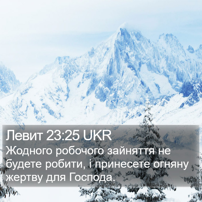 Левит 23:25 UKR Bible Study