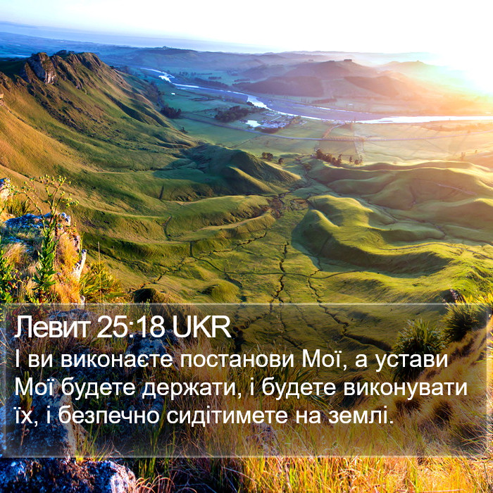 Левит 25:18 UKR Bible Study