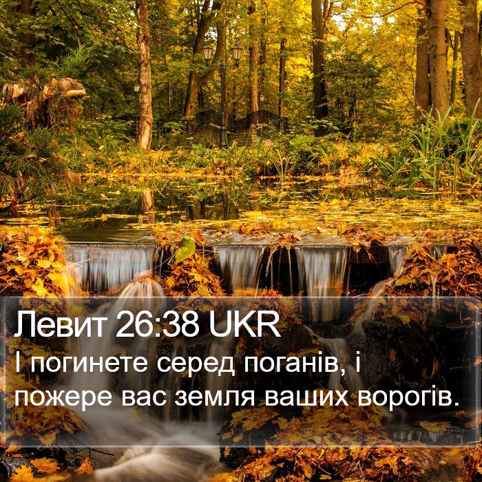 Левит 26:38 UKR Bible Study