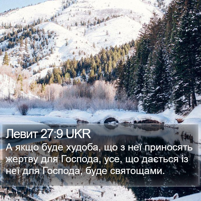 Левит 27:9 UKR Bible Study