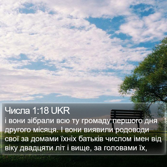 Числа 1:18 UKR Bible Study