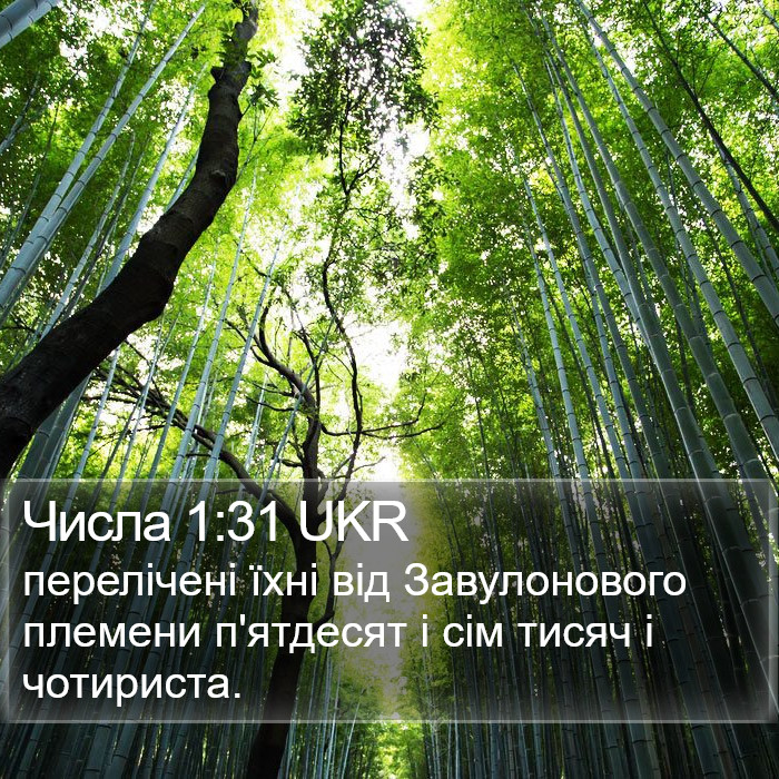 Числа 1:31 UKR Bible Study