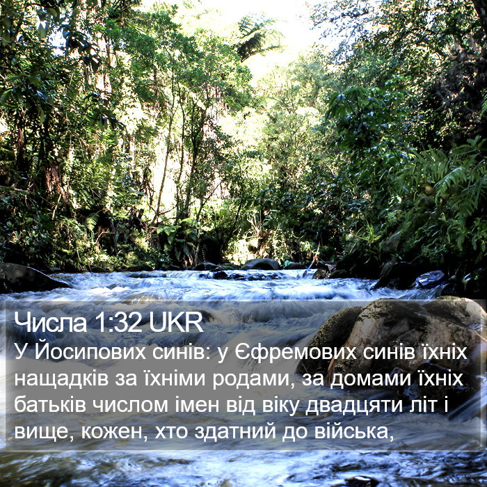 Числа 1:32 UKR Bible Study