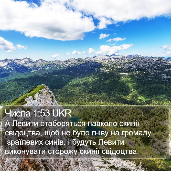 Числа 1:53 UKR Bible Study