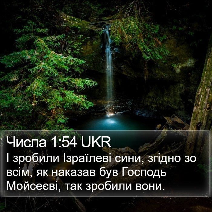 Числа 1:54 UKR Bible Study