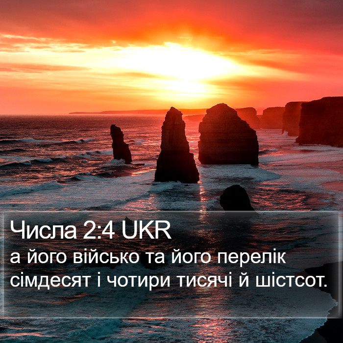 Числа 2:4 UKR Bible Study