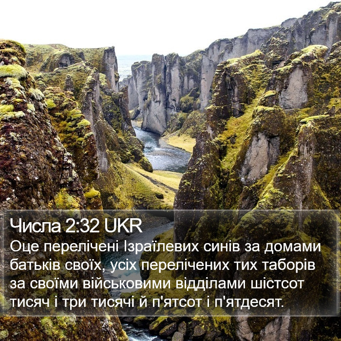 Числа 2:32 UKR Bible Study