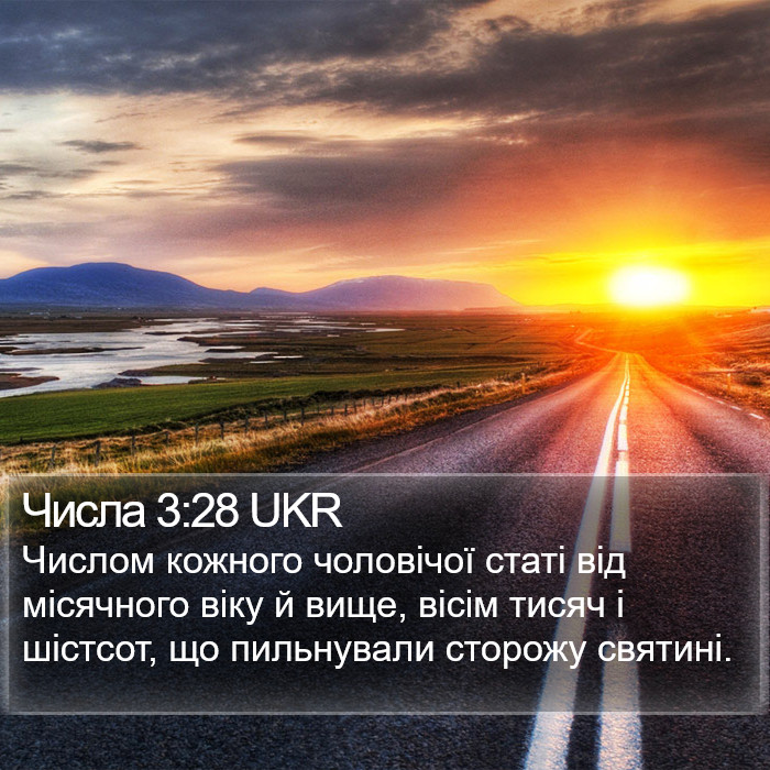 Числа 3:28 UKR Bible Study