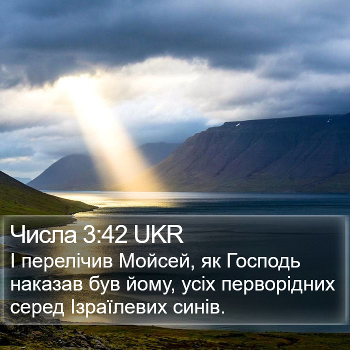 Числа 3:42 UKR Bible Study