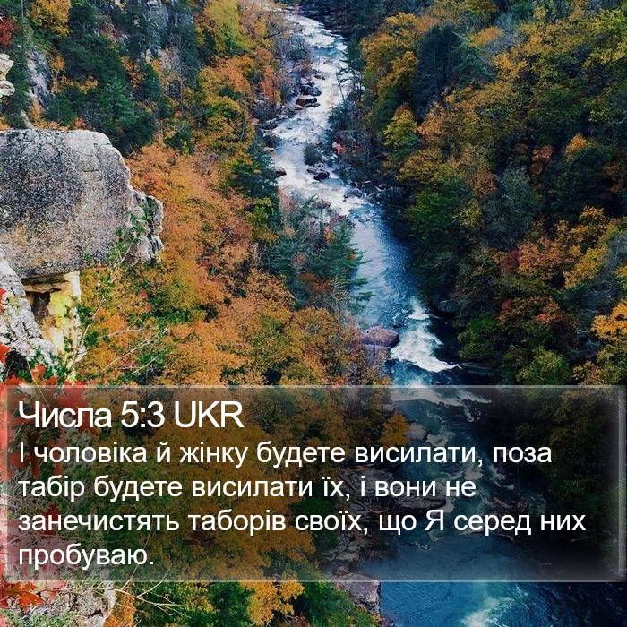 Числа 5:3 UKR Bible Study