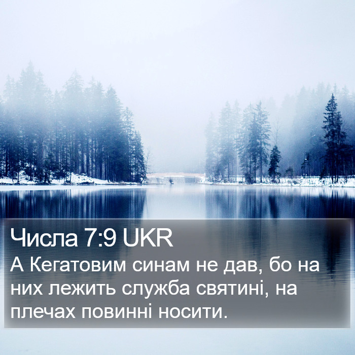 Числа 7:9 UKR Bible Study