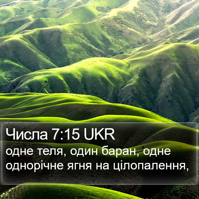 Числа 7:15 UKR Bible Study