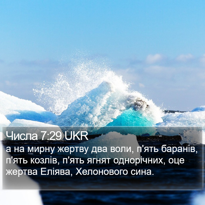 Числа 7:29 UKR Bible Study