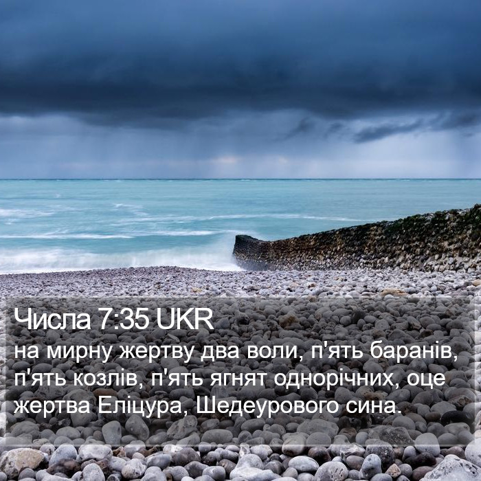 Числа 7:35 UKR Bible Study