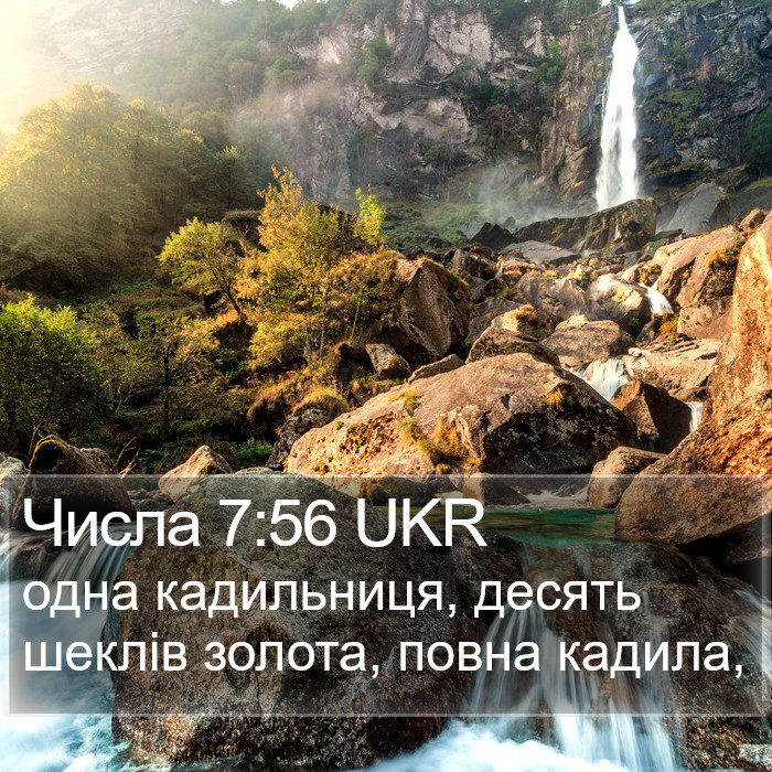 Числа 7:56 UKR Bible Study