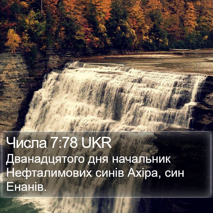 Числа 7:78 UKR Bible Study