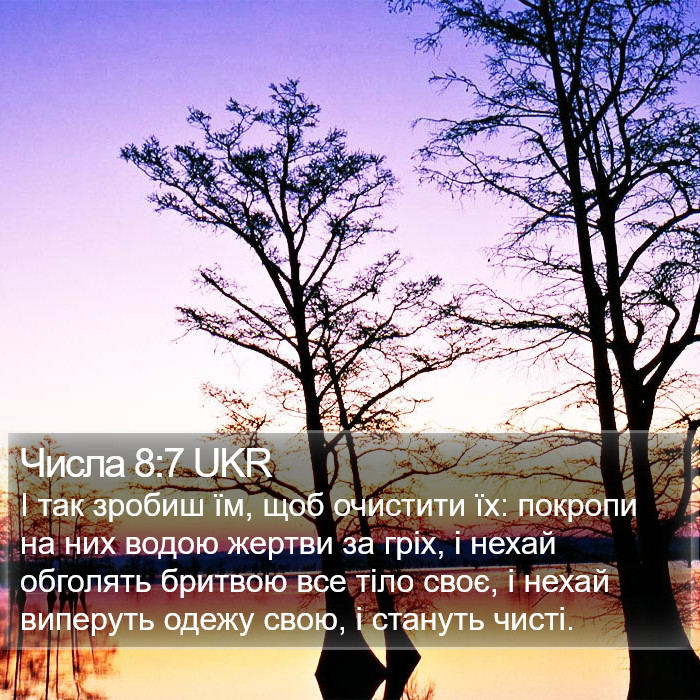 Числа 8:7 UKR Bible Study