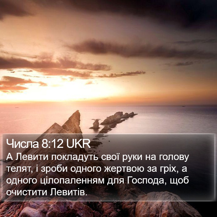 Числа 8:12 UKR Bible Study