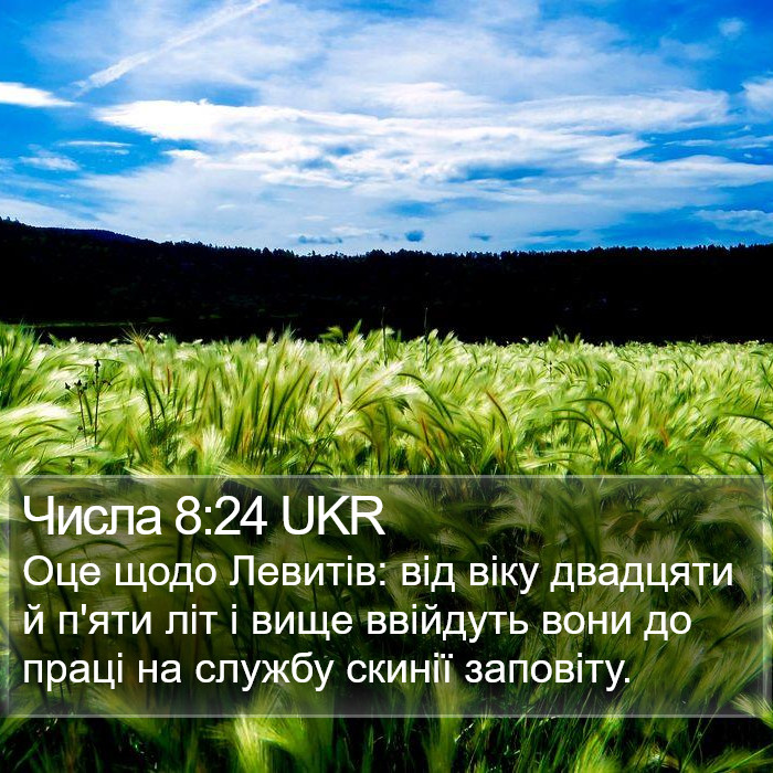 Числа 8:24 UKR Bible Study