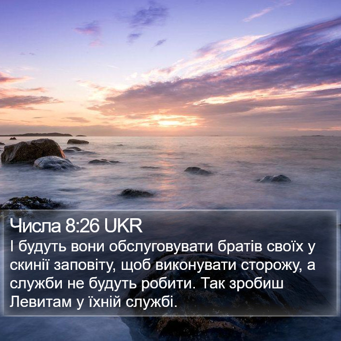 Числа 8:26 UKR Bible Study