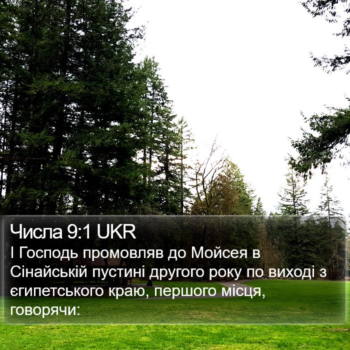 Числа 9:1 UKR Bible Study