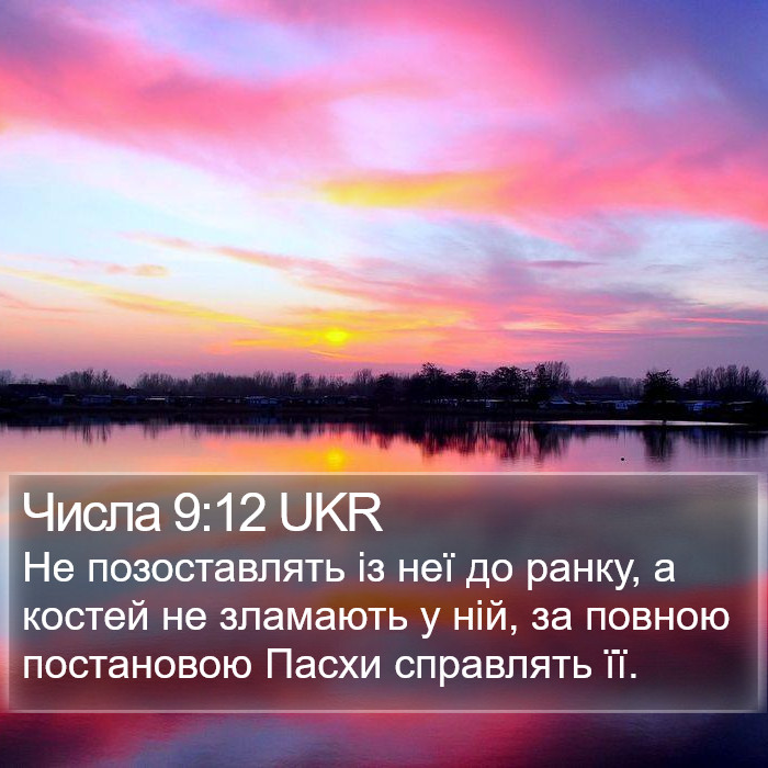 Числа 9:12 UKR Bible Study