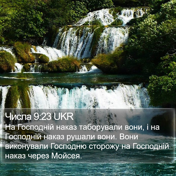 Числа 9:23 UKR Bible Study