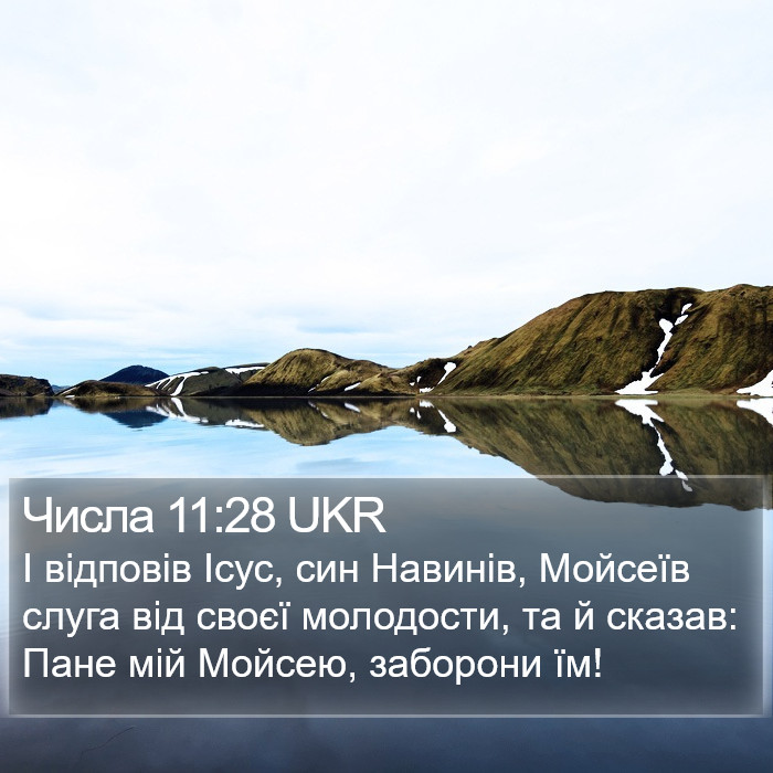 Числа 11:28 UKR Bible Study