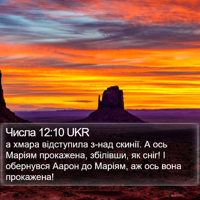 Числа 12:10 UKR Bible Study
