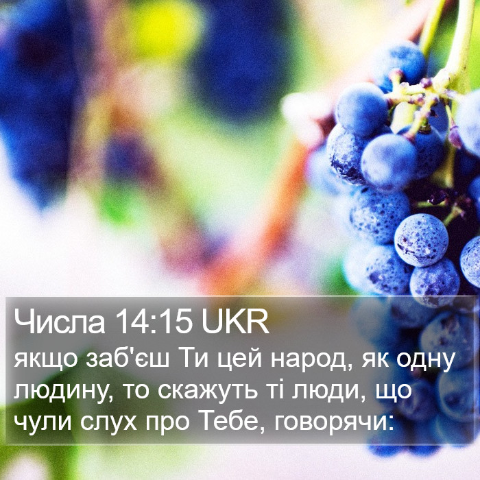 Числа 14:15 UKR Bible Study