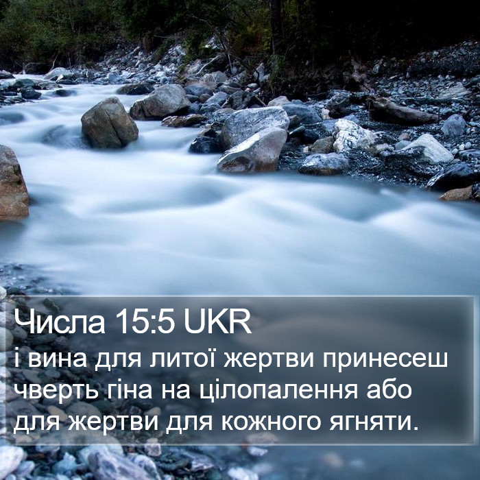 Числа 15:5 UKR Bible Study