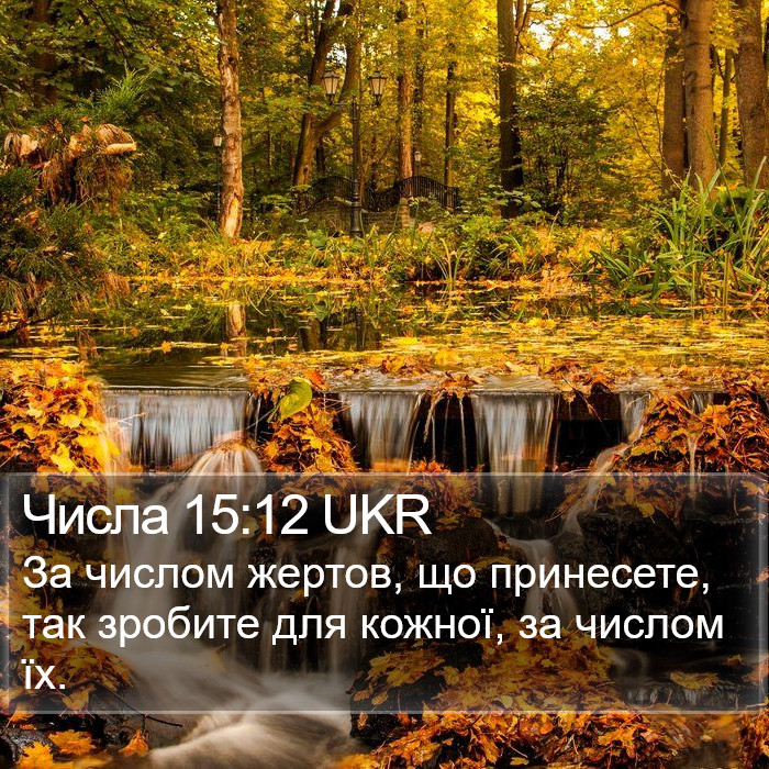 Числа 15:12 UKR Bible Study