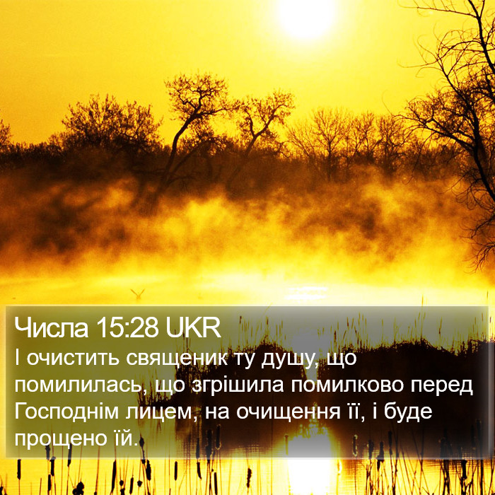 Числа 15:28 UKR Bible Study