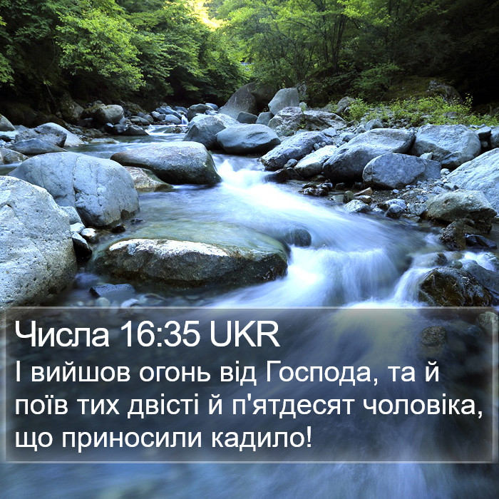 Числа 16:35 UKR Bible Study